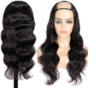 U Part Wig Wavy Virgin Hair